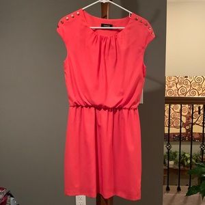 Guess Los Angeles Orange Sleeveless Elastic Waist Dress Size 8